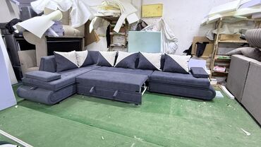 Угловые диваны: Угловой диван, C подушками, Трехместный — 10