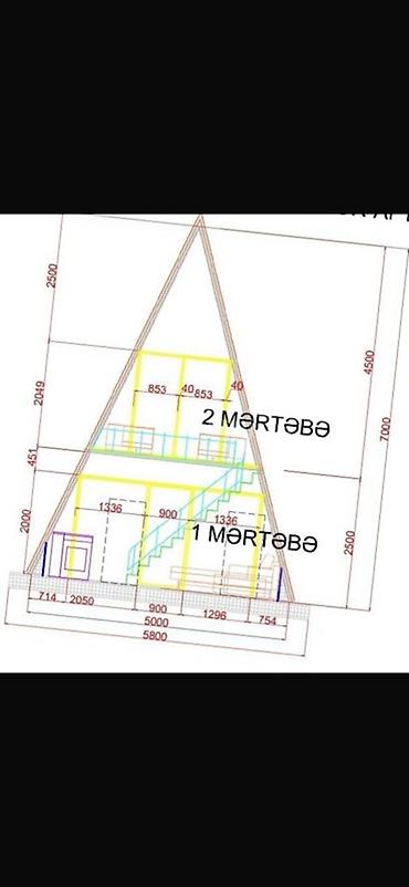 termo aqlay ustasi: Cox ucuz qiymete A-Frame üslublu iki mərtəbəli 3otag kottec layihəsi — 2