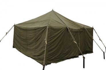 Палатки: Новая брезентовая палатка на 6-8человек ( на фото палатка примерно