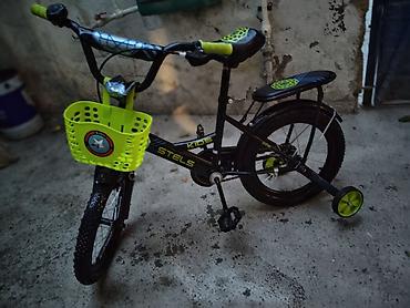 velosiped cube: Uşaq velosipedi – STELS Kids - Təkər ölçüsü: təxminən 16 - Rəng: qara — 1