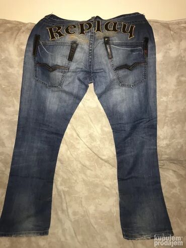 Farmerke: Original Replay farmerice 34 Made in Italy Polustruk 46cm, duzina — 2