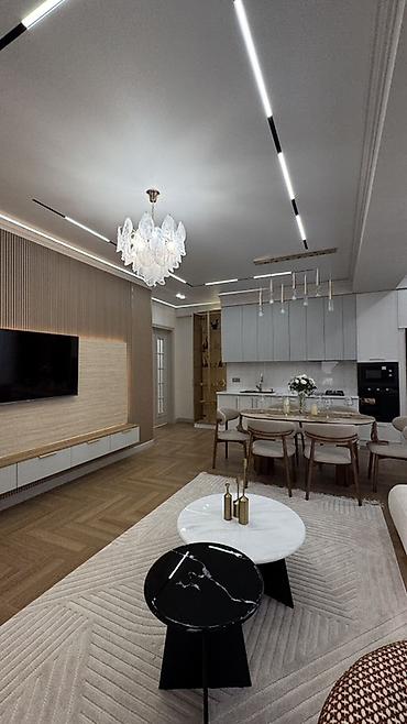 3 3: 3 комнаты, 80 м², Асанбай мкр Элитка, 10 этаж, Дизайнерский ремонт — 2