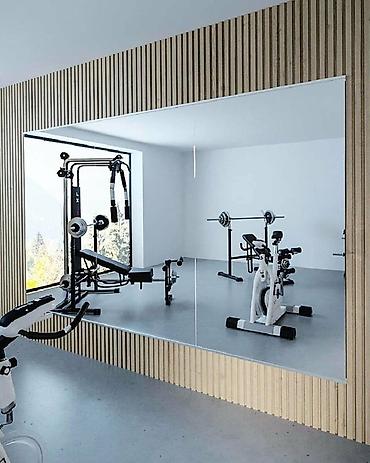 Зеркала: Зеркало для спортзала, состоящее из нескольких панелей. Подходит для — 3