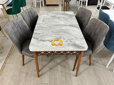 bag evlerinin heyet dizayni: Masa ve oturacaq yeni rəng seçimi var — 1