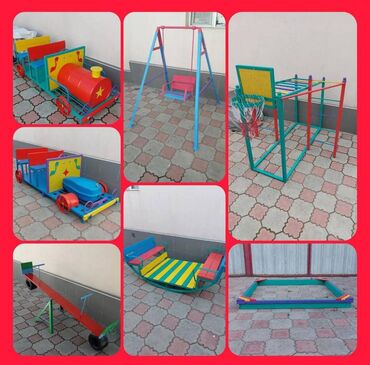 детские игрушки оптом: Детский игровой комплекс для детских садиков Детские качели, турники
