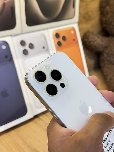 iphone air бишкек: IPhone 16 Pro, 128 ГБ, белый Ключевые характеристики: - Дисплей 6.3" — 6