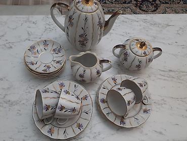 Qab-qacaq və mətbəx ləvazimatları: Çay dəsti, rəng - Ağ, Farfor, 6 nəfərlik — 5