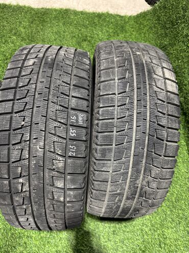 Шины: Шины 215 / 55 / R 16, Зима, Б/у, Пара, Легковые, Япония, Bridgestone