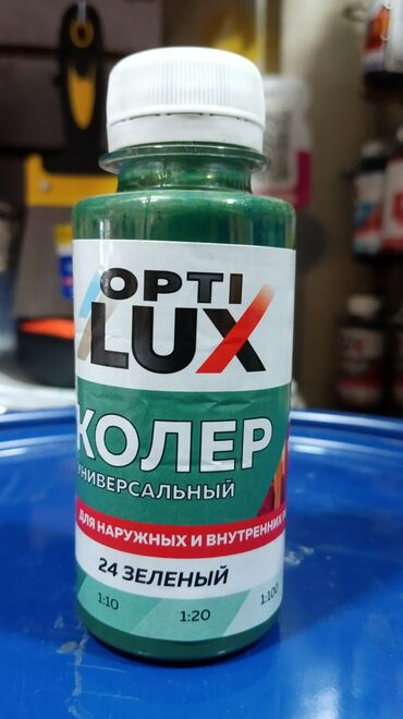 пищевой краситель: Универсальный колер Optilux зеленого цвета, предназначенный для