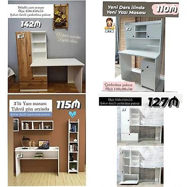 komputer setup: Məhsul: Yazı masaları və rəfli iş stansiyaları Model və ölçülər: - — 1