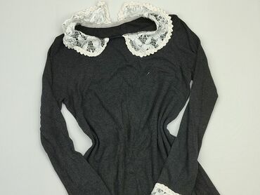 czarna sukienki długi rękaw: Dress, S (EU 36), condition - Good
