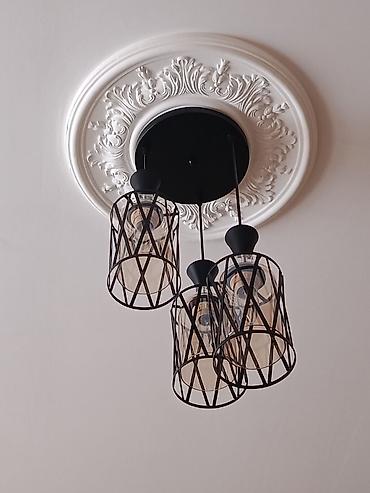 Çılçıraq, 3 lampa, Metal