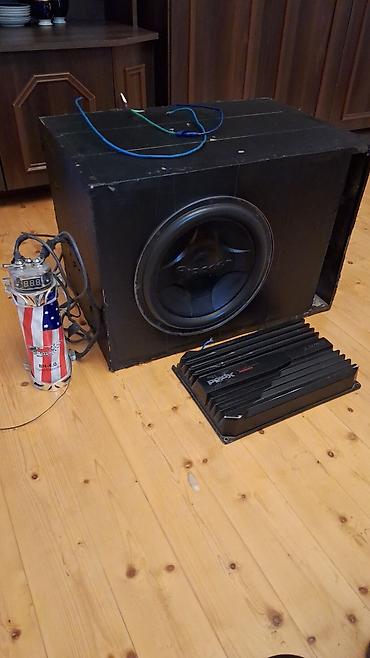 Колонки и сабвуферы: Avtomobil audio sistemi – subwoofer, gücləndirici və kondensator — 4