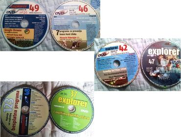 Knjige, časopisi, CD i DVD: Explorer diskovi-razni programi Explorer diskovi 6 kom. -razni