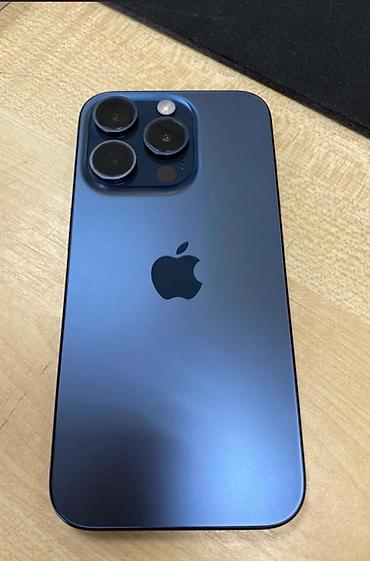 IPhone 15 Pro, 256 ГБ - Цвет: синий (титан) - Номер модели: MTV63KH/A