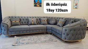 Divanlar: Künc divan kolleksiyası - Müasir dizaynlı L-şəkilli künc divanlar - — 65