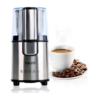 кофеварка капельного типа с кофемолкой в Кыргызстан: Кофемолка Sokany SM-3020S. -Тип: кофемолка - Мощность: 200 Вт -