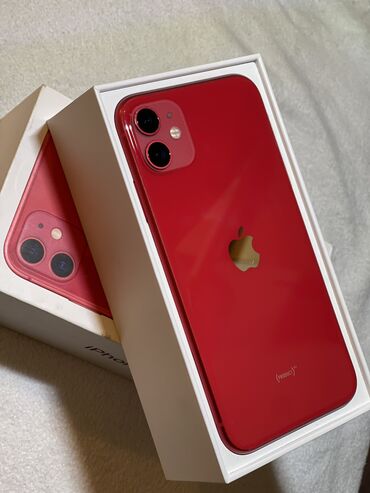 iphone 8s plus: IPhone 11 | 64 GB Qırmızı | Face ID