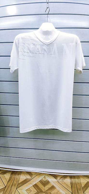 Футболки: Мужская футболка, 2XL, 3XL, 5XL, Armani, Новый, цвет - Белый, Самовывоз, Платная доставка — 16