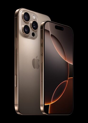 Apple iPhone: IPhone 16 Pro Max, 512 GB, Desert Titanium, Face ID, Sənədlərlə