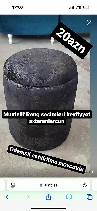 пуфик мягкий: Velur puf və oturacaqlar – fərqli ölçü və formalarda hazırlanır — 1