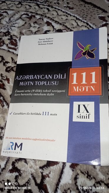 111 mətn: Kitab təp təzədir. Azərbaycan dili, mətn toplusu. 9 illik buraxılış