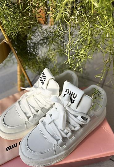 Кроссовки, 38, Miu Miu, Новый, цвет - Белый, Самовывоз