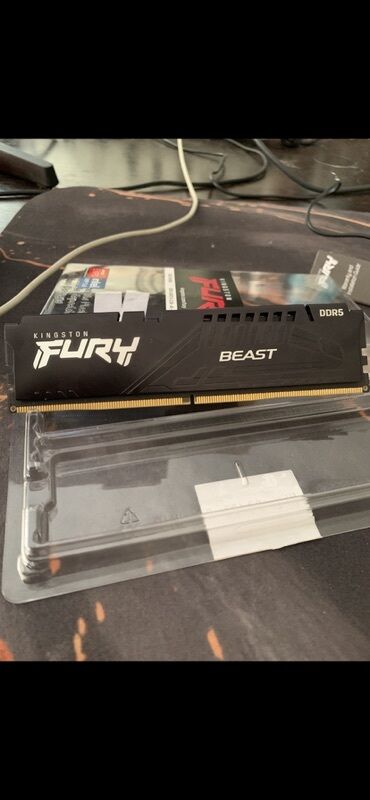 оперативная память ddr 4: Оперативдик эс-тутум, Kingston Fury, 16 ГБ, DDR5, 5200 МГц, ПК үчүн
