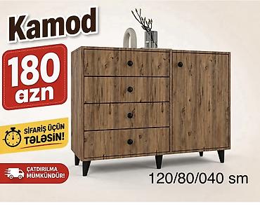 Kamod – 180 AZN - Ölçülər: 120/80/40 sm - Dizayn: Təbii ağac lalafo.az -da Kamod – 180 AZN - Ölçülər: 120/80/40 sm - Dizayn: Təbii ağac