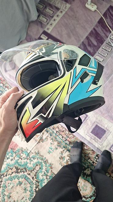 moto geyim: Motorsiklet dəbilqəsi – Drifter göy 89 yaşıl rəngli 100manat — 5