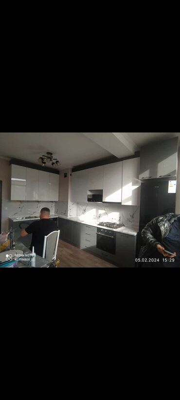 Кухонные гарнитуры: Новый!!! Кухунный гарнитур на заказ ! погон метр 14000 ломинант at lalafo.kg — 6 Кухонные гарнитуры: Новый!!! Кухунный гарнитур на заказ ! погон метр 14000 ломинант — 6