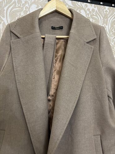 Пальто: Пальто, Классика, Кашемир, Длинная модель, С поясом, Двубортная модель, С утеплителем, XL — 2