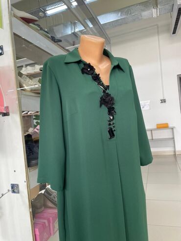 Повседневные платья: Повседневное платье, Турция, Лето, 5XL (EU 50)