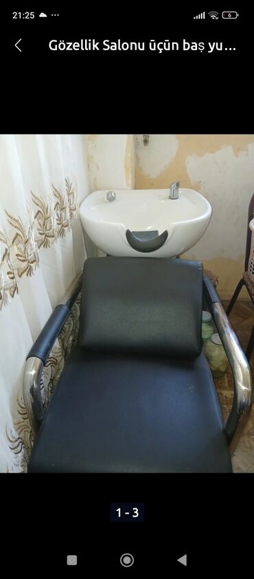 Salon, tibbi kreslolar: Saş yuyulması kreslosu