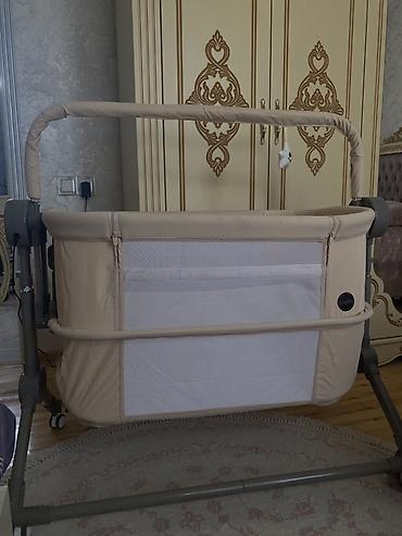 yumru beşik: Oğlan və qız üçün, Yeni, Yumru, Beşik, Dəst ilə, Matras ilə, Yellənmə mexanizmi ilə — 3