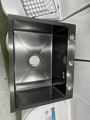 раковина для мойки посуды: Кухонная мойка из нержавеющей стали, глубокая прямоугольная чаша - — 1