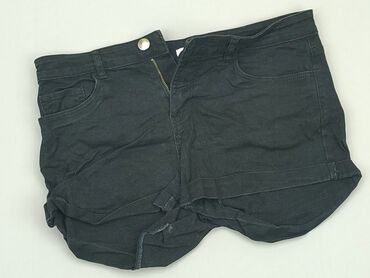czarne bluzki damskie z krótkim rękawem: Krótkie Spodenki Damskie, H&M, S, stan - Dobry