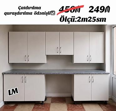 ucuz tap az dolablar: Mətbəx dolabı dəsti - Üst və alt şkaflardan ibarət funksional dəst - — 1