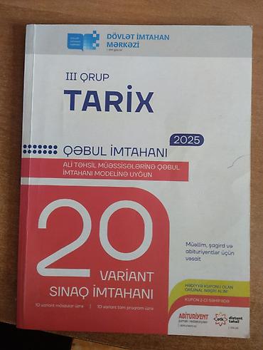 Testlər: Riaziyyat testi içi yazılmayıb, tarix və az dili azca yazılıb — 2