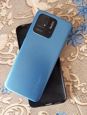 redmi 10c: Redmi 10C, 64 GB, rəng - Mavi, Sensor, İki sim kartlı, Barmaq izi — 4