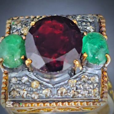 Üzüklər: Üzük, Sarı qızıl, Qranat — 7