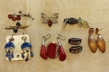 Bijuteriya dəstləri: Kolleksiya bəzək əşyaları seti. QUMUŞ!!! - Gümüş rəngli metal əsaslı — 1