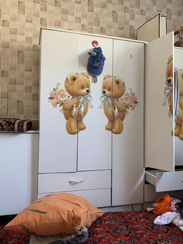 купить металлический шкаф для одежды бу: Шкаф для одежды, Б/у, Прямой, Дерево