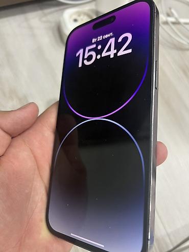 IPhone 14 Pro, Б/у, 128 ГБ, Deep Purple, 100 %