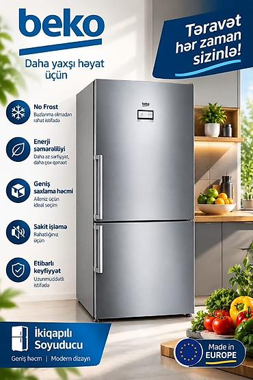 nn telecom: Beko ikiqapılı soyuducu – geniş həcm və müasir dizayn. Xüsusiyyətlər — 1
