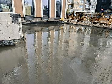 бетонные полы: Бетонная площадка/стяжка с механизированной затиркой (гладкая — 2