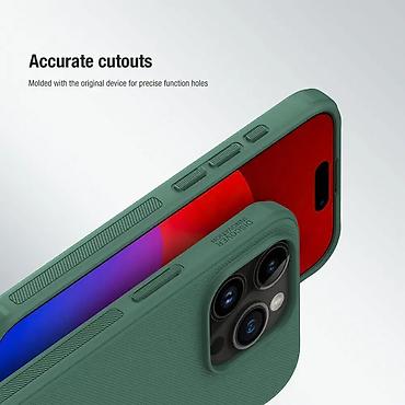 Maske i futrole za telefone: Maska Nillkin Scrub Pro Magnetic za iPhone 15 Pro 6.1 crna. Kataloški — 11