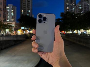 продать номер телефона: IPhone 13 Pro, Б/у, 128 ГБ, Голубой, 74 %
