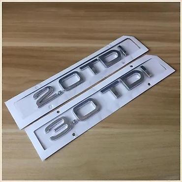 Auto delovi, gume i tjuning: Znak Audi 3.0 tdi - samolepljiv. Samolepljiva oznaka 3.0 tdi kao sa — 2