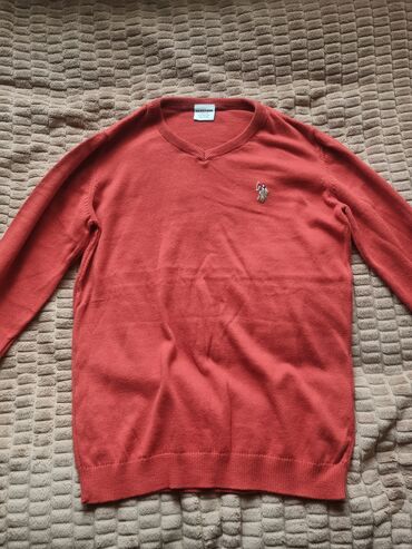 Брюки: Мужской свитер, U.S. Polo Assn, XS (EU 34), цвет - Оранжевый
